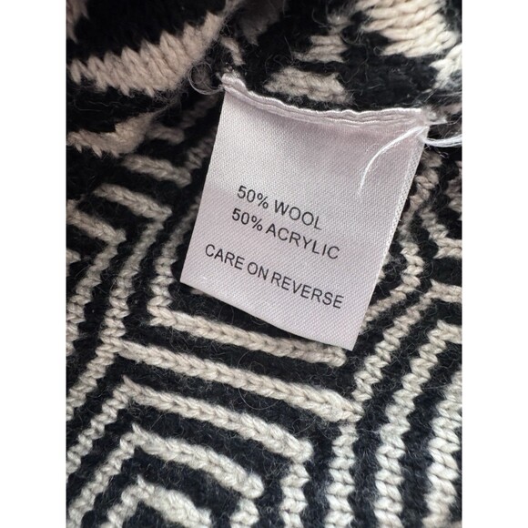 Antik Batik Knit Wool Blend Sweater Geometric Pattern Women’s Medium/40 France - Picture 4 of 10